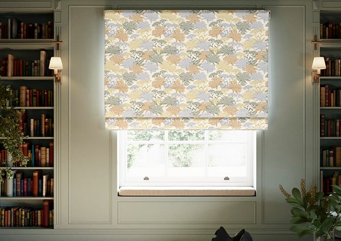Yarrow, Chartreuse - Roman Blind - Image 3